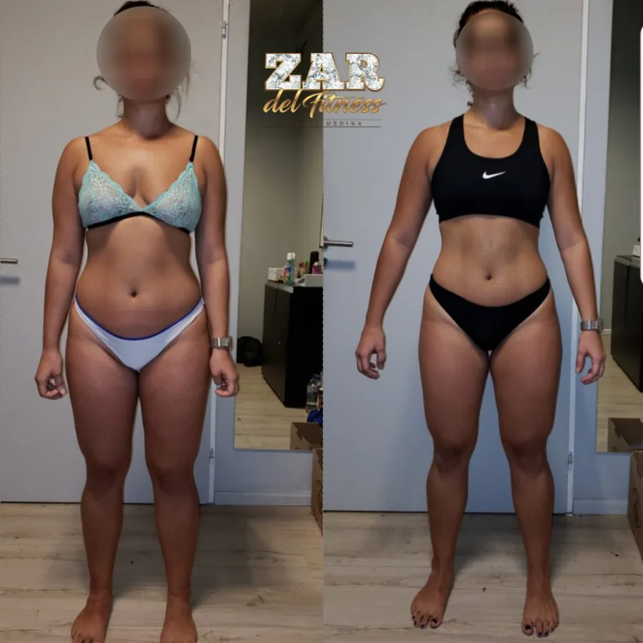 A client's transformation: before and after