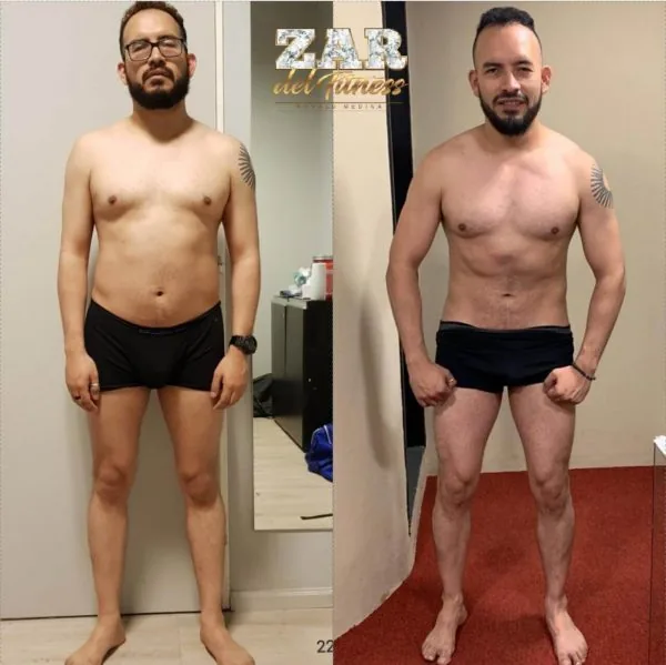 A client's transformation: before and after