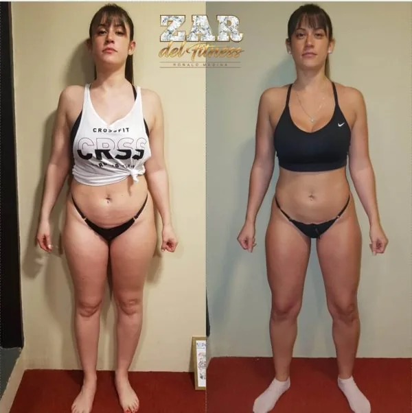 A client's transformation: before and after
