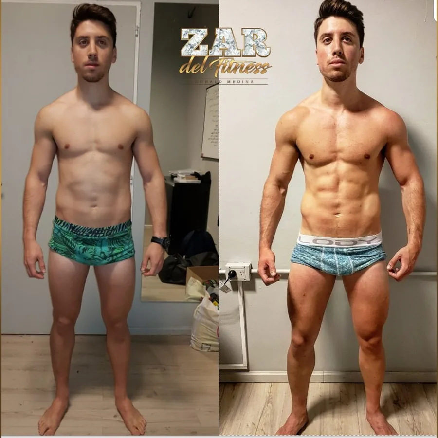 A client's transformation: before and after