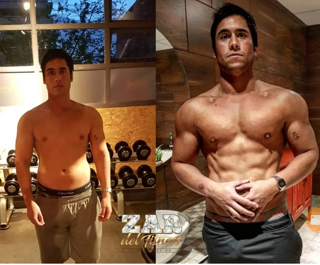 A client's transformation: before and after