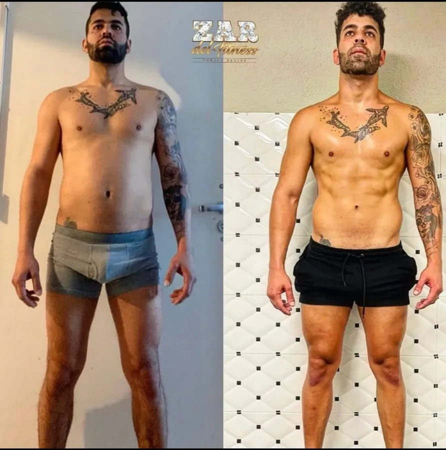 A client's transformation: before and after