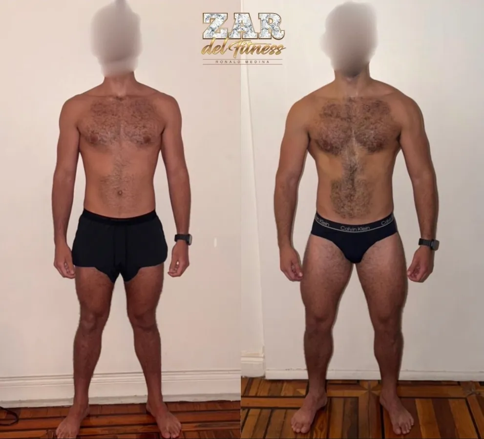 A client's transformation: before and after