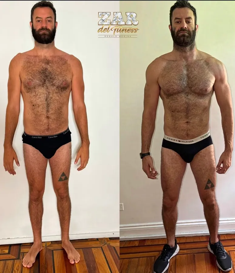 A client's transformation: before and after