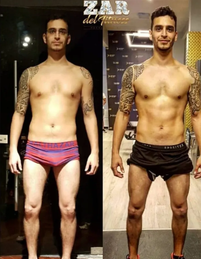 A client's transformation: before and after