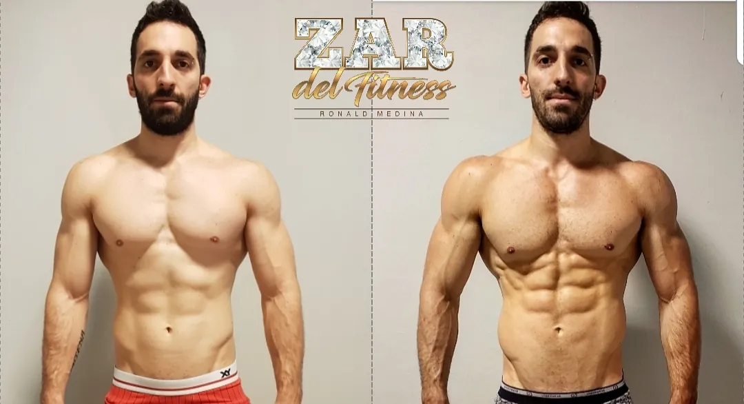 A client's transformation: before and after