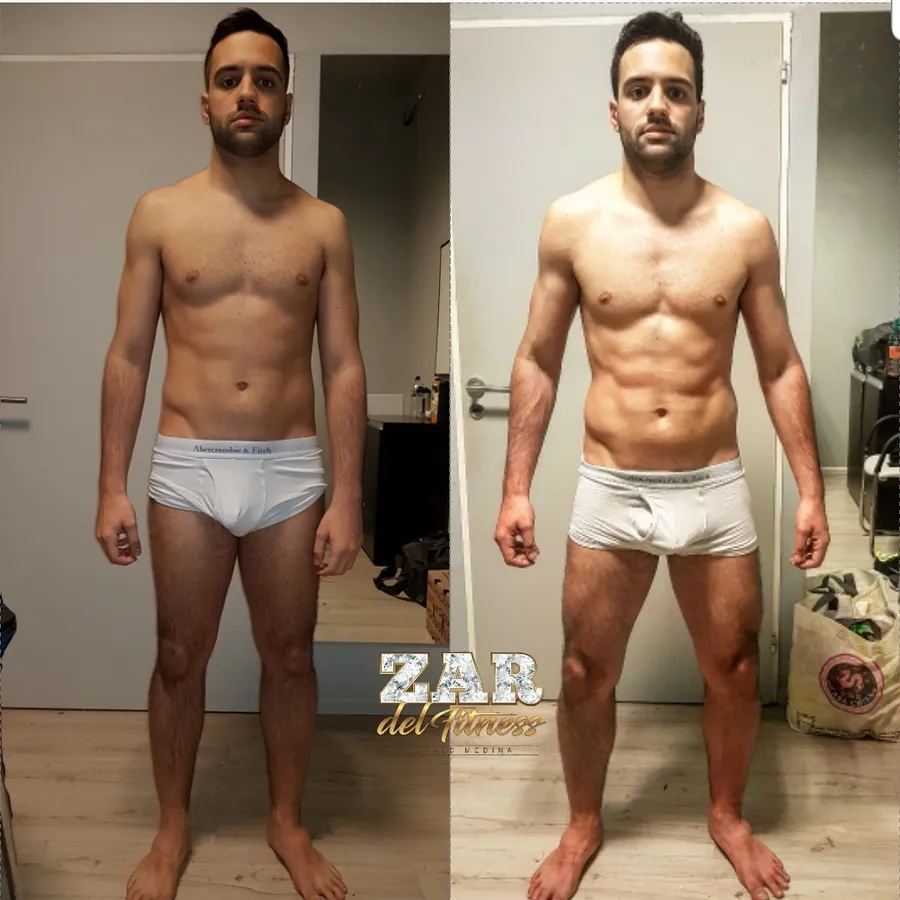 A client's transformation: before and after