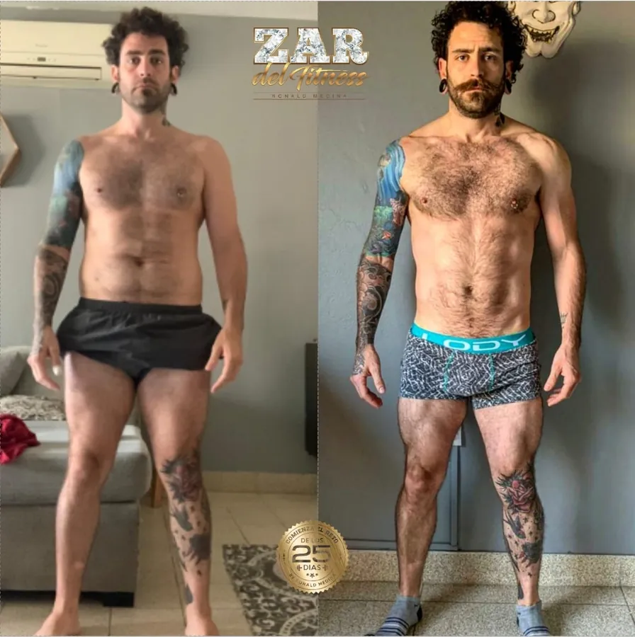 A client's transformation: before and after