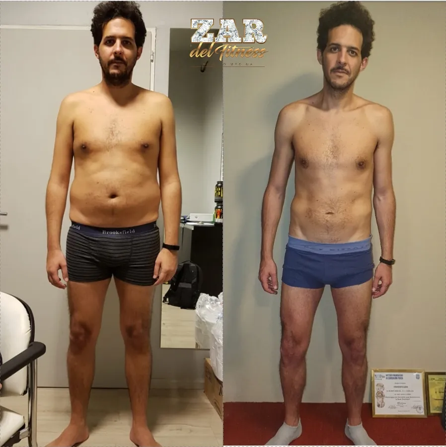 A client's transformation: before and after