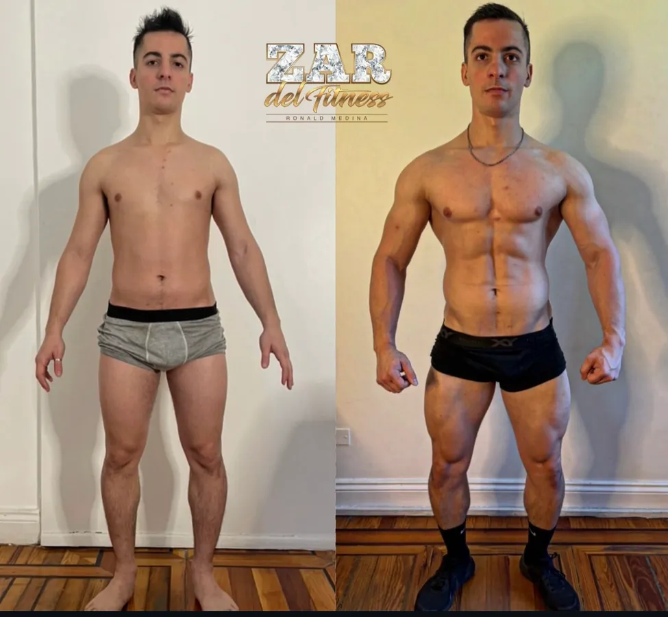 A client's transformation: before and after