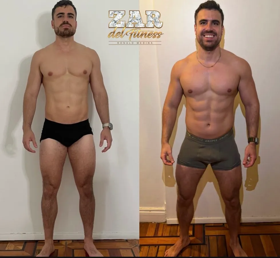 A client's transformation: before and after