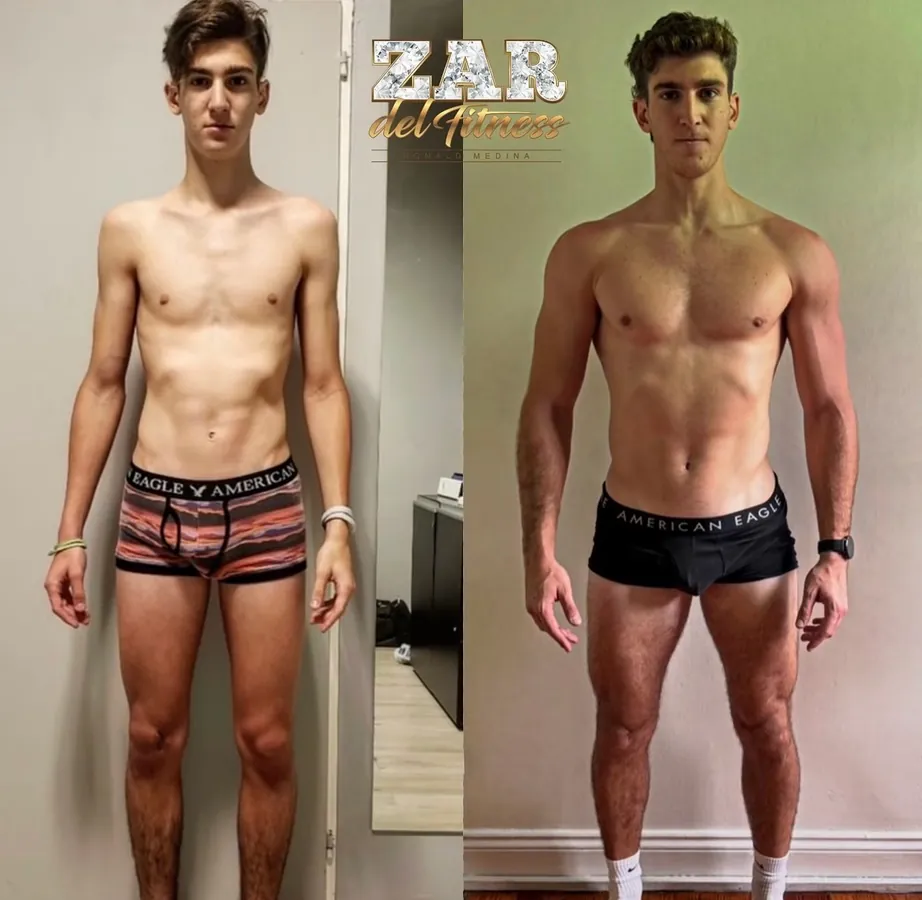 A client's transformation: before and after