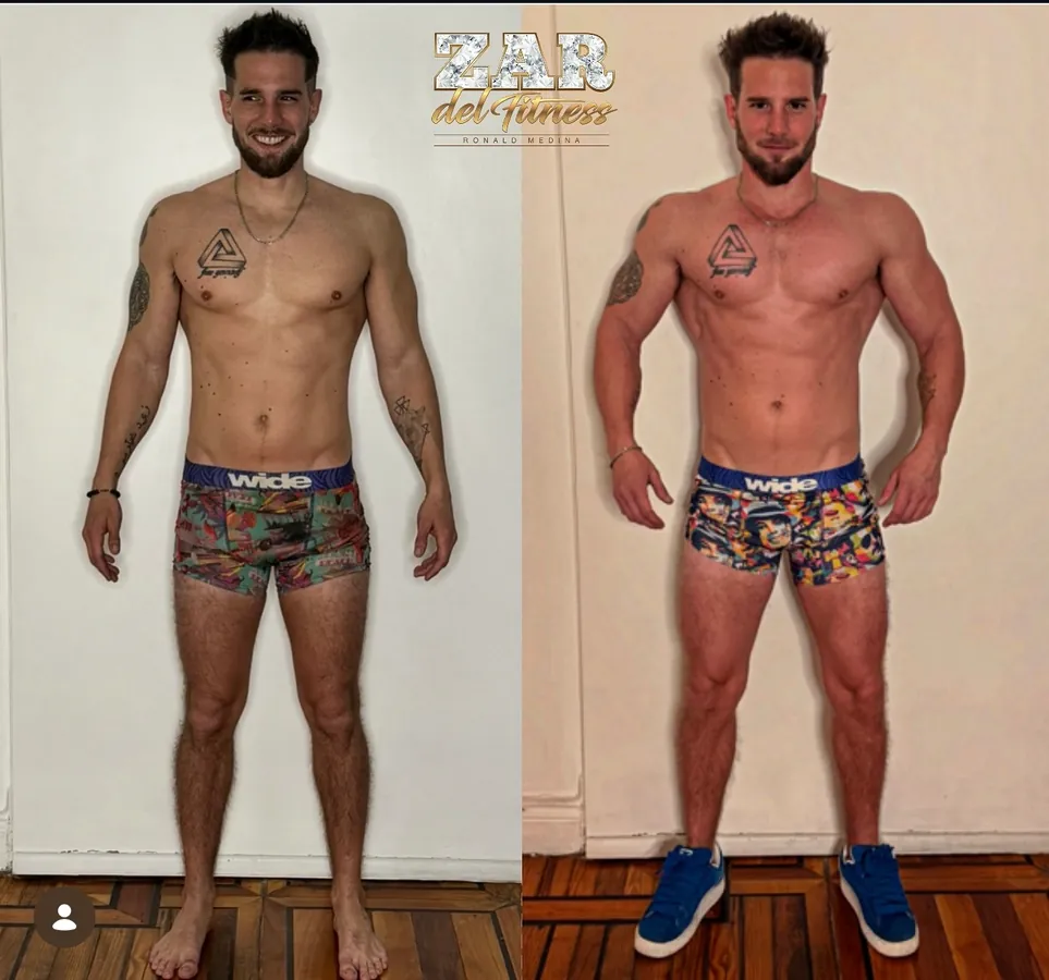 A client's transformation: before and after